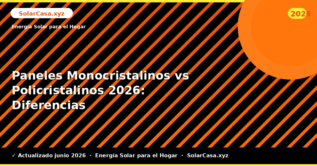 Paneles Monocristalinos vs Policristalinos: Diferencias